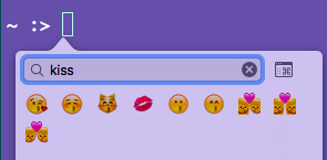 Emoji keyboard: autocomplete